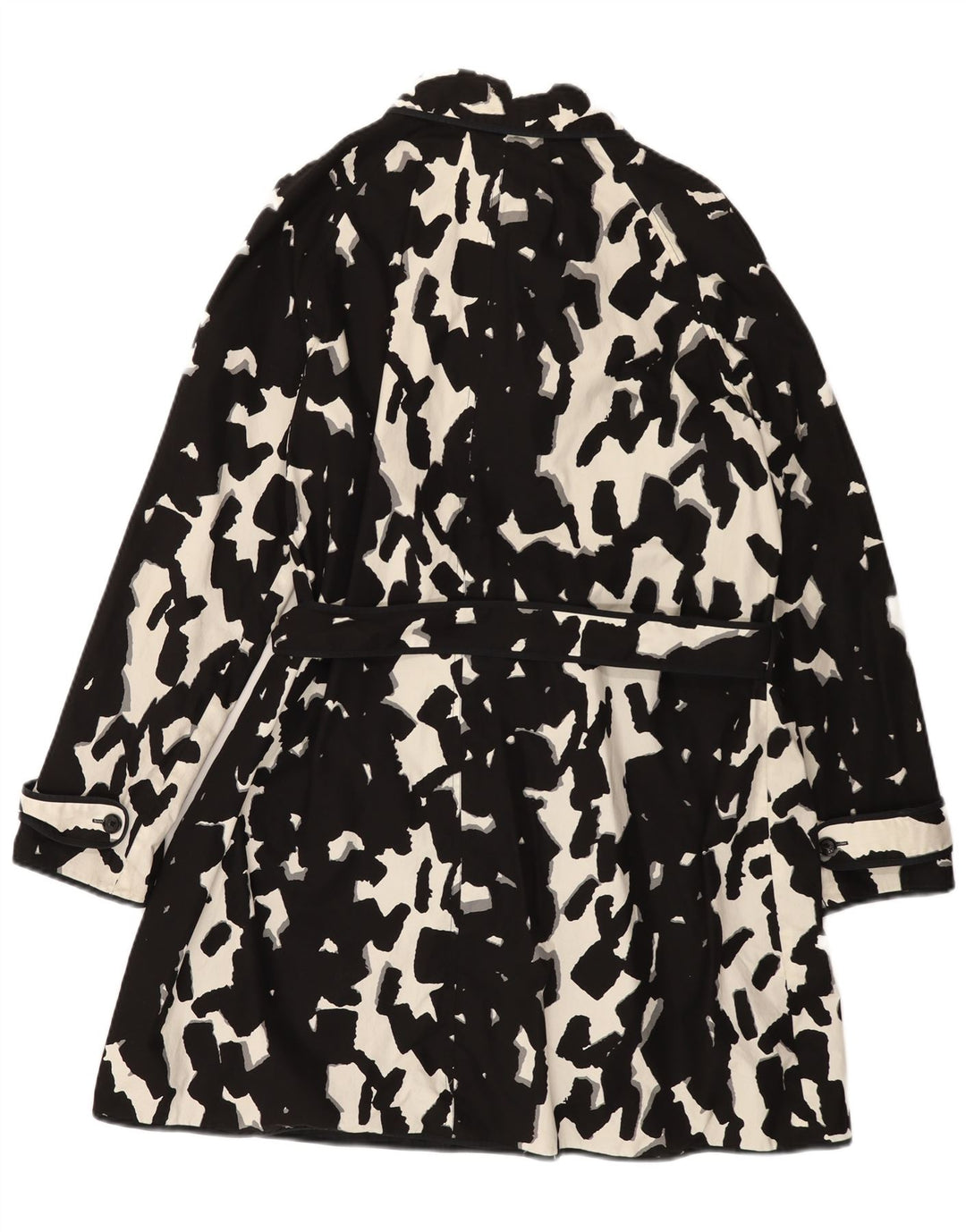 HOBBS Ženski kaput s apstraktnim uzorkom UK 16 Veliki crni