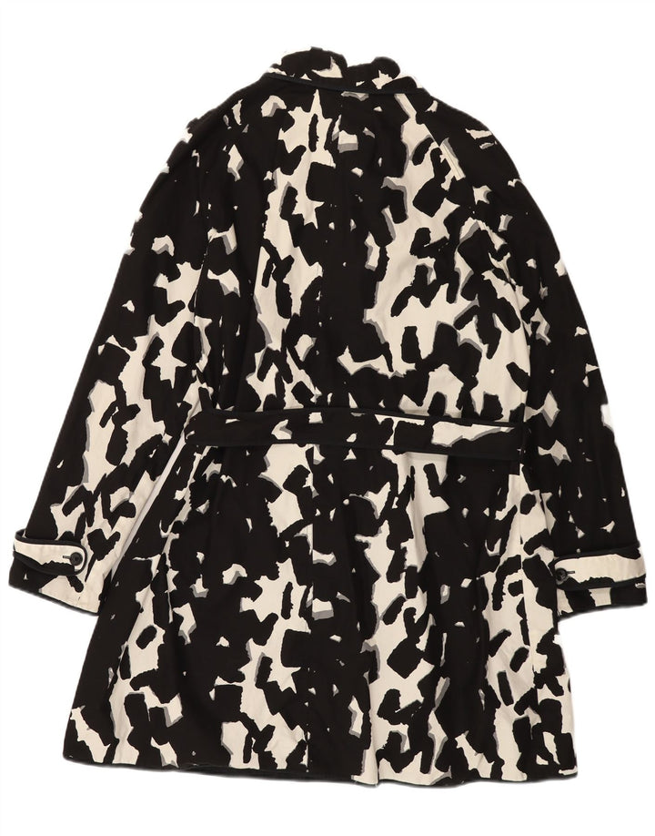 HOBBS Ženski kaput s apstraktnim uzorkom UK 16 Veliki crni