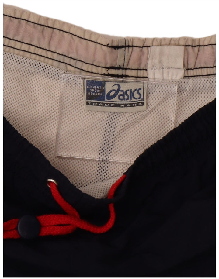 Asics muške kratke hlače za plivanje s grafičkim motivima, velike tamnoplave poliamidne boje