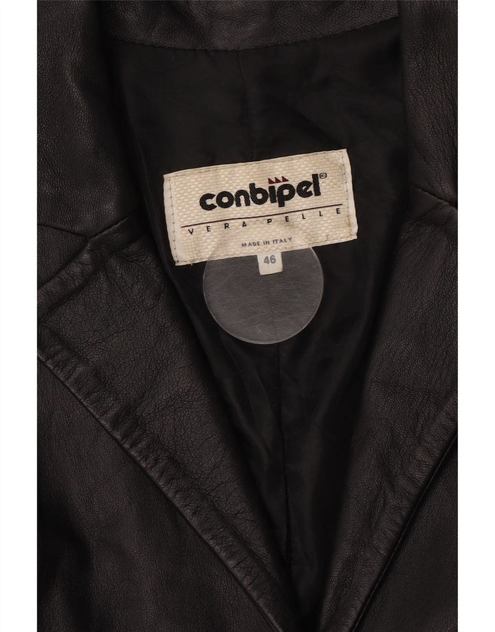 Conbipel ženska kožna jakna IT 46 velika crna koža