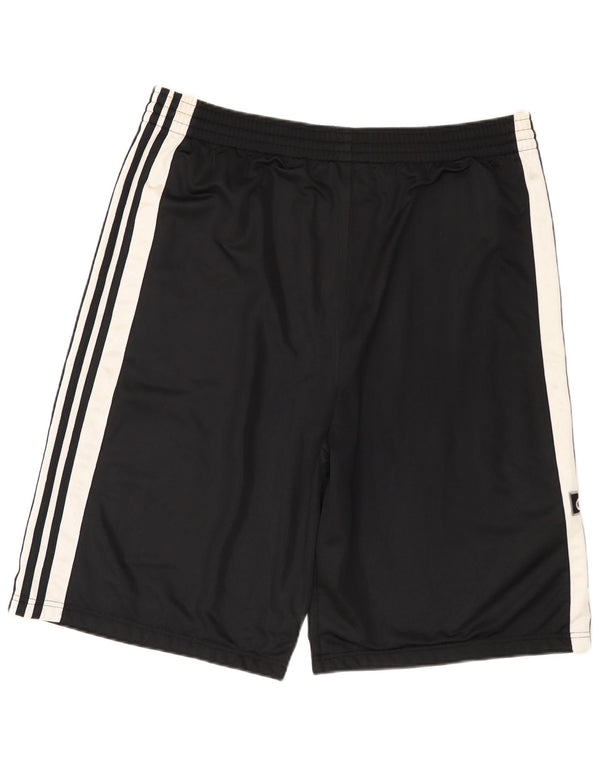 ADIDAS Mens Graphic Sport Shorts Large Black Polyester