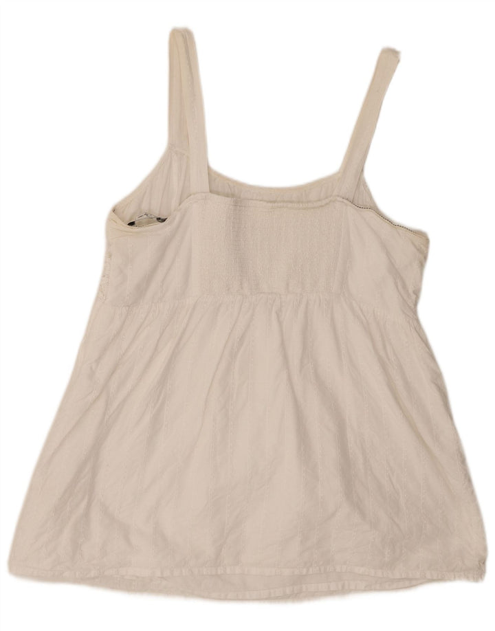 Fat Face ženski Cami Top UK 18 XL bijeli pamuk