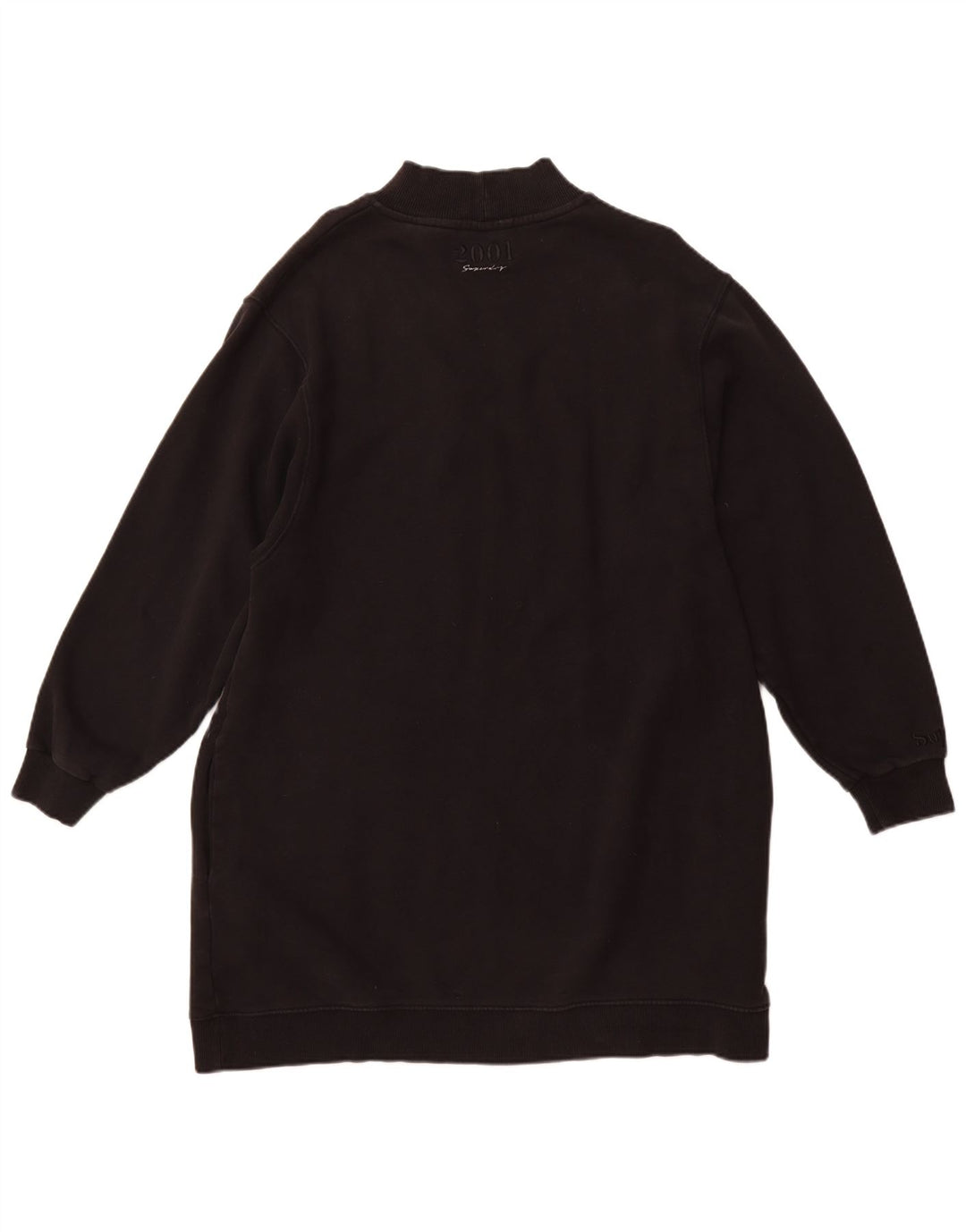 SUPERDRY Ženska majica s grafičkim džemperom UK 14 Veliki crni pamuk