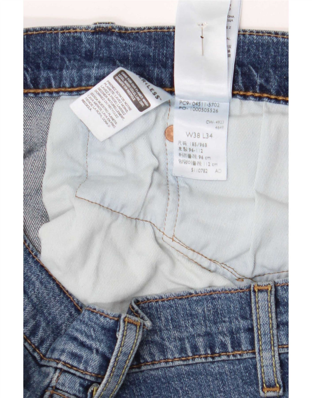Levi's muške 511 uske traperice W38 L34 plavi pamuk