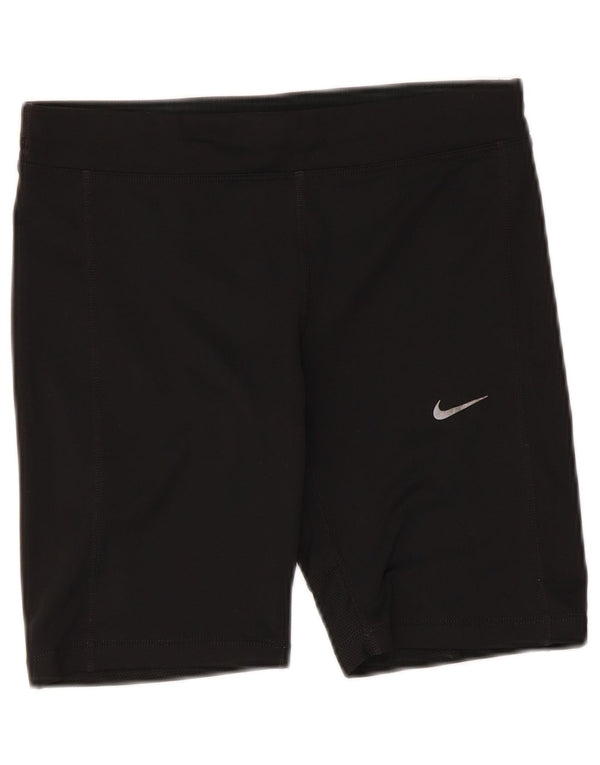 Nike Ženske Dri Fit Sportske Kratke Hlače UK 10 Mali crni poliester