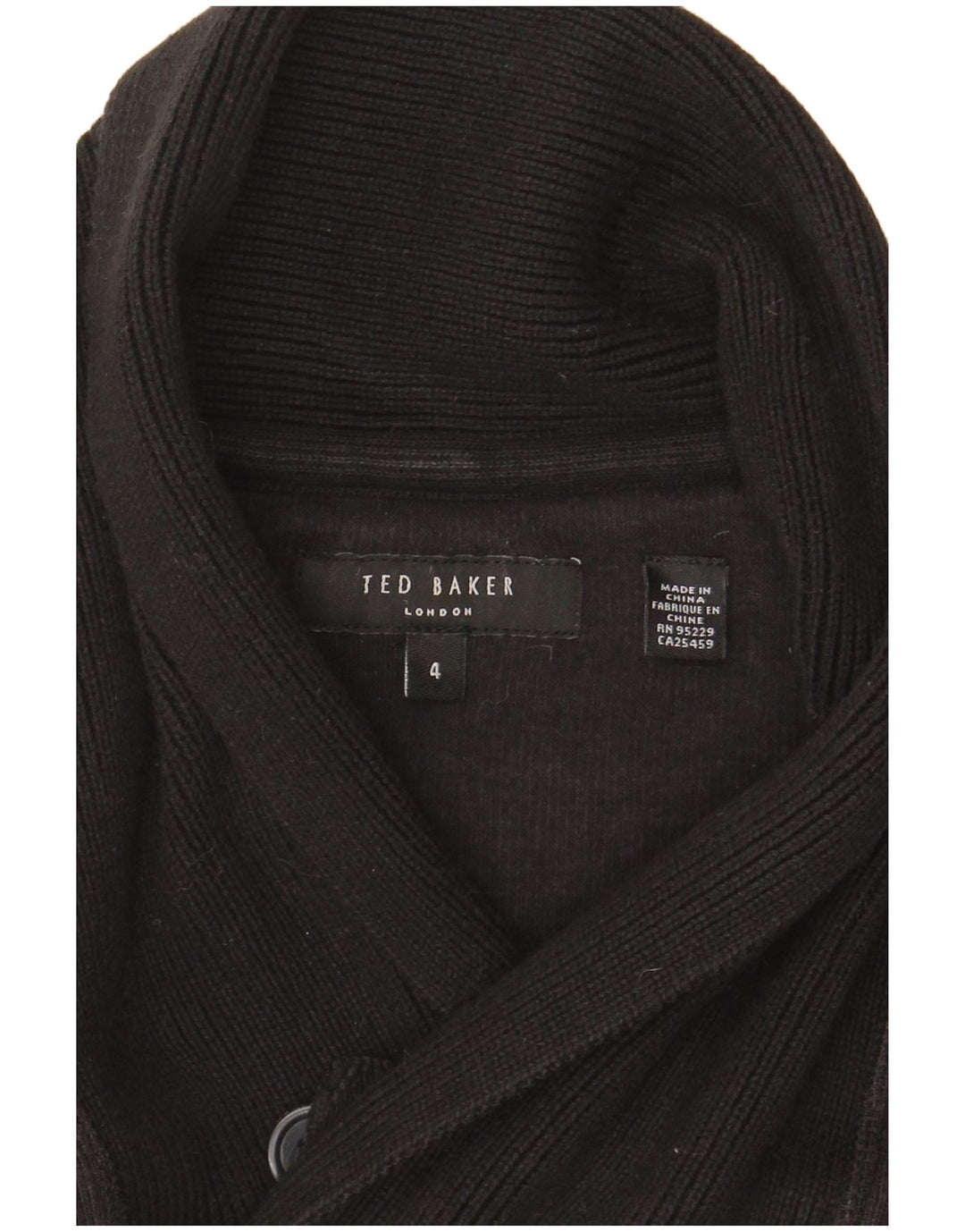 Ted Baker Muški džemper sa šal ovratnikom Veličina 4 veliki crni