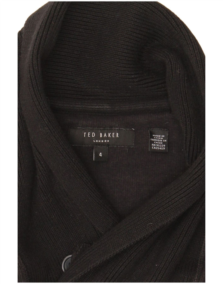 Ted Baker Muški džemper sa šal ovratnikom Veličina 4 veliki crni