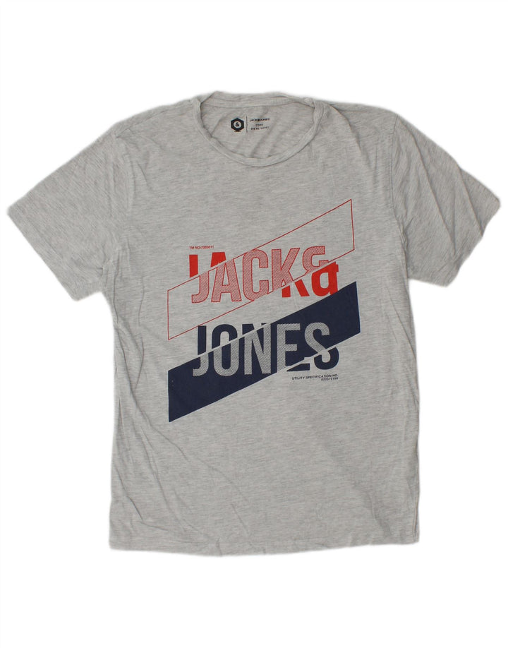Jack & Jones muška majica kratkih rukava srednje sivi pamuk