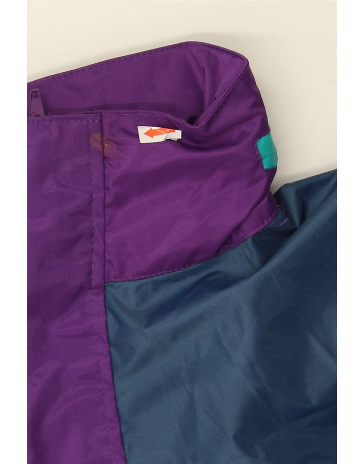 VINTAGE Mens Rain Jacket UK 38 Medium Purple Colourblock Polyamide Vintage Vintage and Second-Hand Vintage from Messina Hembry 