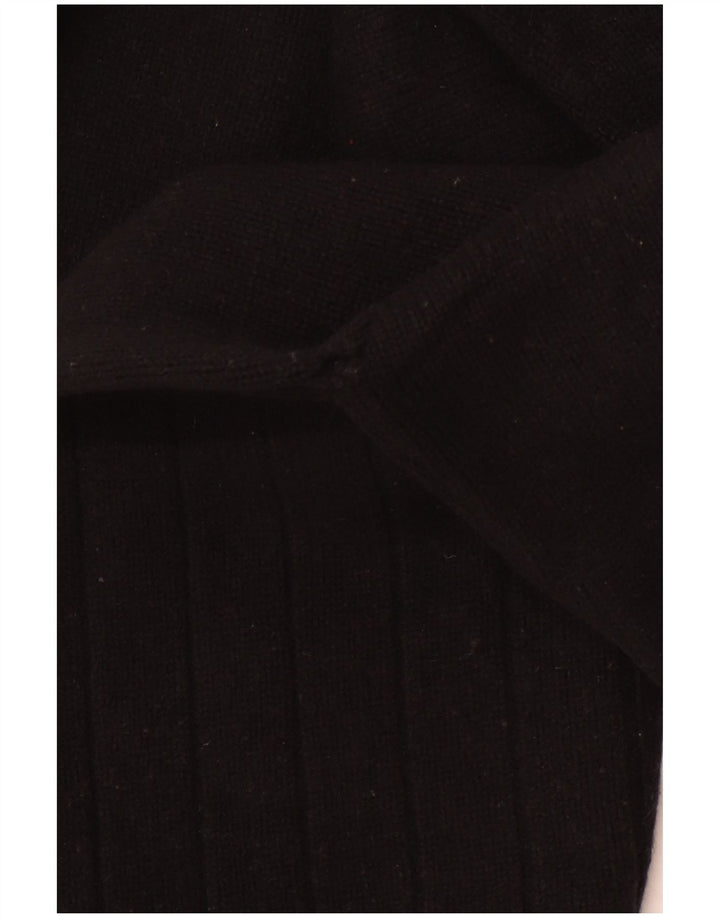 LEVI'S ženski pulover s rol izrezom UK 10 Mala crna prugasta janjeća vuna