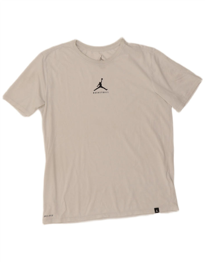Velika bijela muška majica kratkih rukava Dri Fit