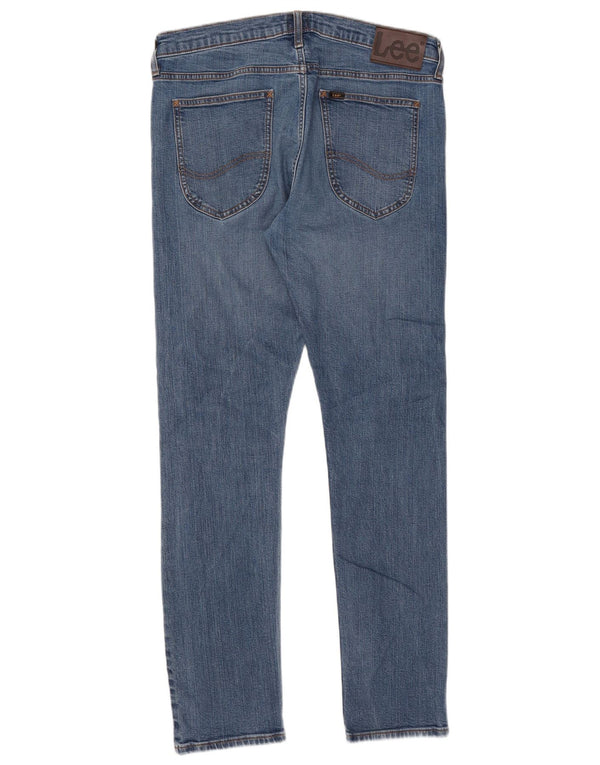 Lee Mens Luke Tapered Slim Jeans W34 L32 Plavi pamuk