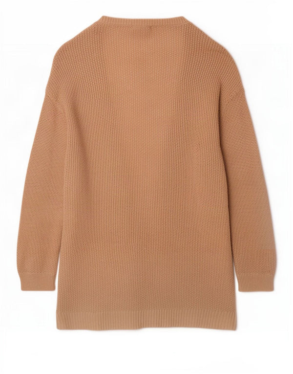 Gap ženski dugi džemper s 3/4 rukavima UK 10 Small Beige Flecked