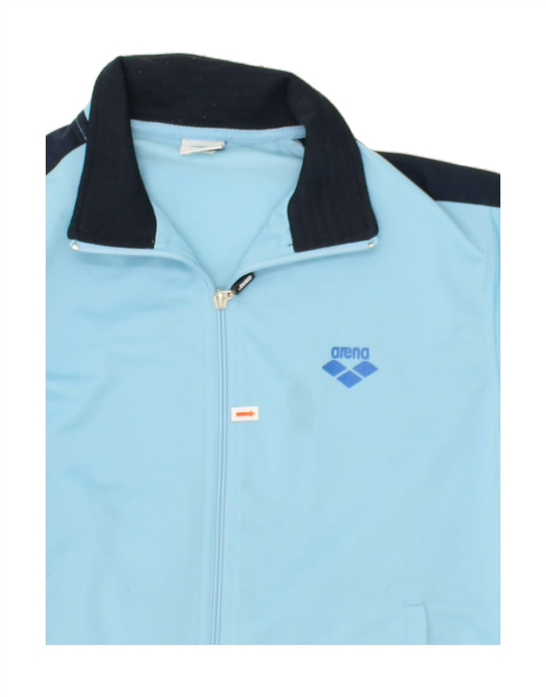 ARENA Boys Tracksuit Top Jacket 13-14 Years Blue Colourblock Polyester Vintage Arena and Second-Hand Arena from Messina Hembry 