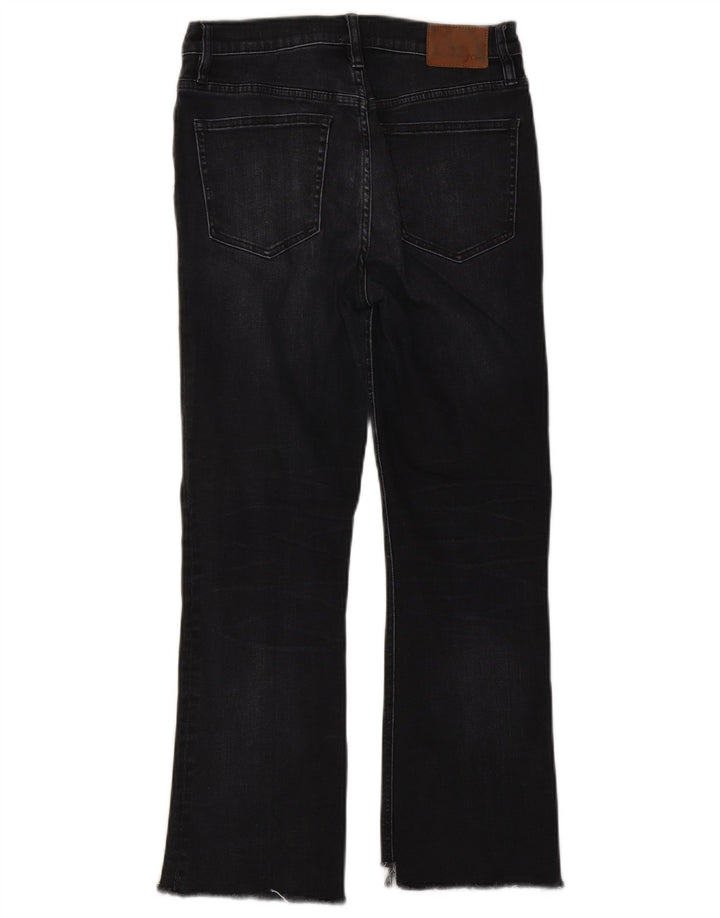 J. CREW Ženske traperice Bootcut W28 L26 crni pamuk