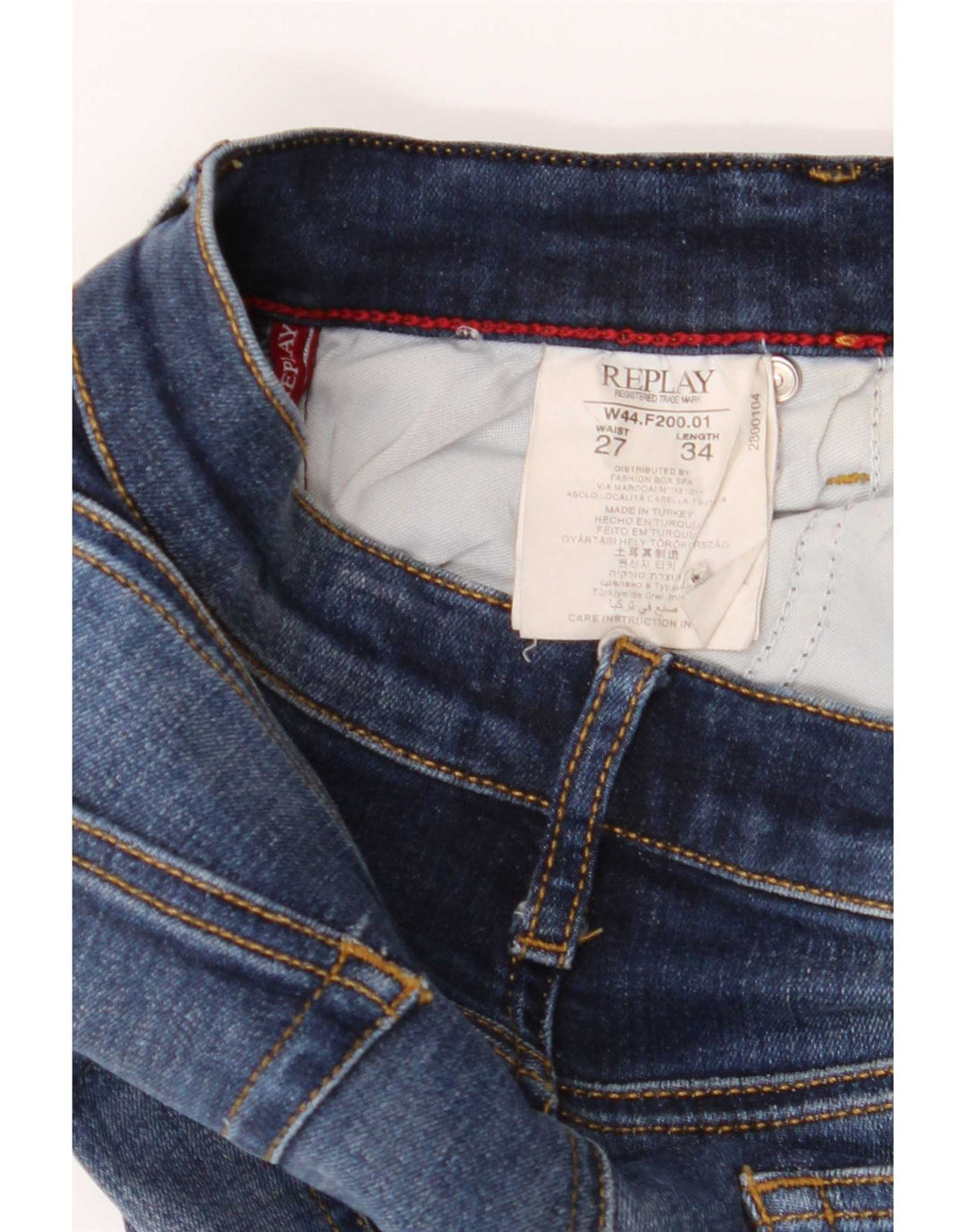 Replay Ženske Bootcut traperice W27 L34 Plavi pamuk