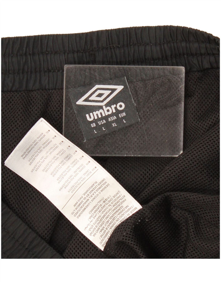 Umbro muške hlače od trenirke, velike crne poliesterske hlače