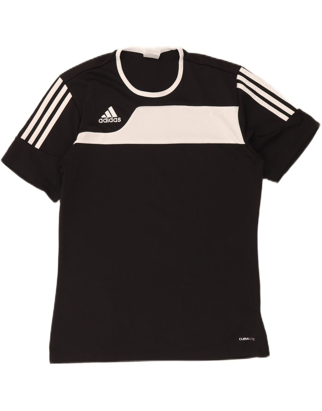 ADIDAS Muška Climalite majica kratkih rukava Mali crni Colourblock poliester