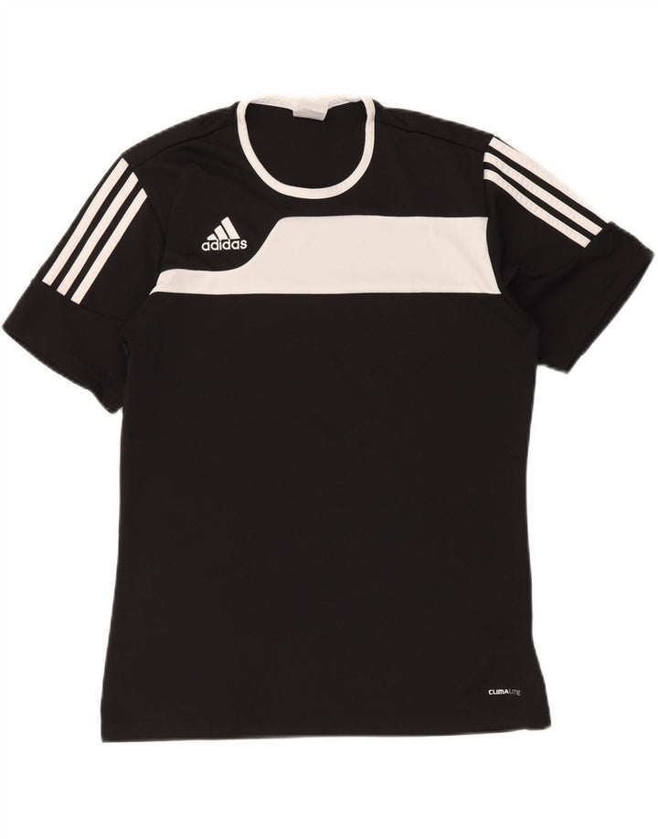 ADIDAS Muška Climalite majica kratkih rukava Mali crni Colourblock poliester