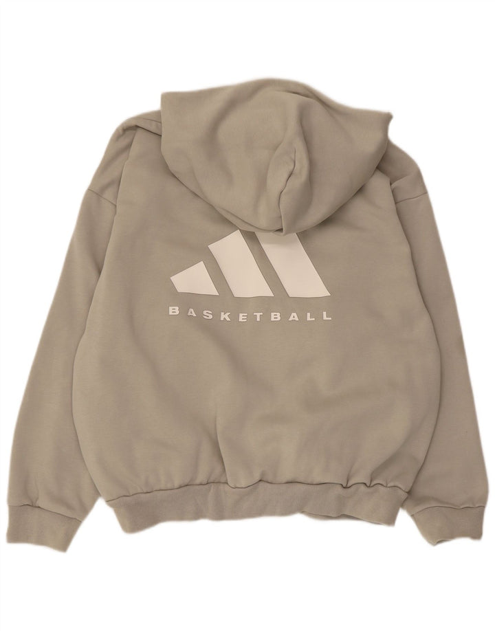 Adidas muška majica s kapuljačom s grafičkim motivima, mala, bež
