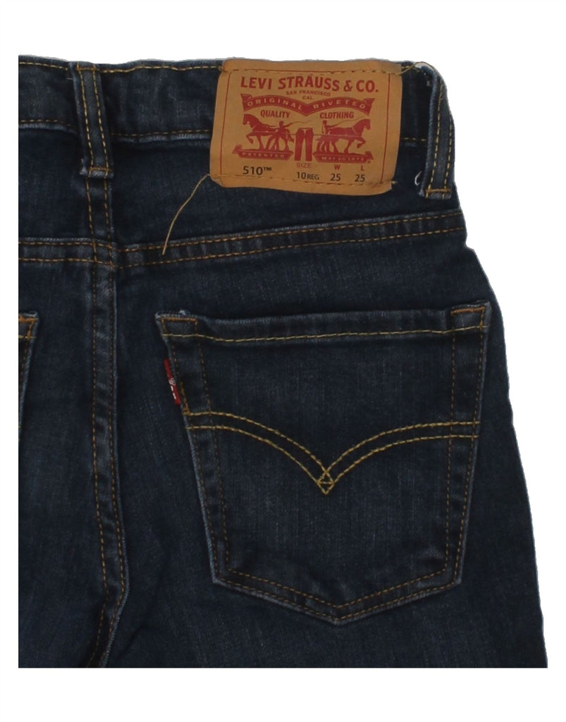 LEVI'S Girls 510 Skinny Jeans 9-10 Years W25 L25 Navy Blue Cotton | Vintage Levi's | Thrift | Second-Hand Levi's | Used Clothing | Messina Hembry 