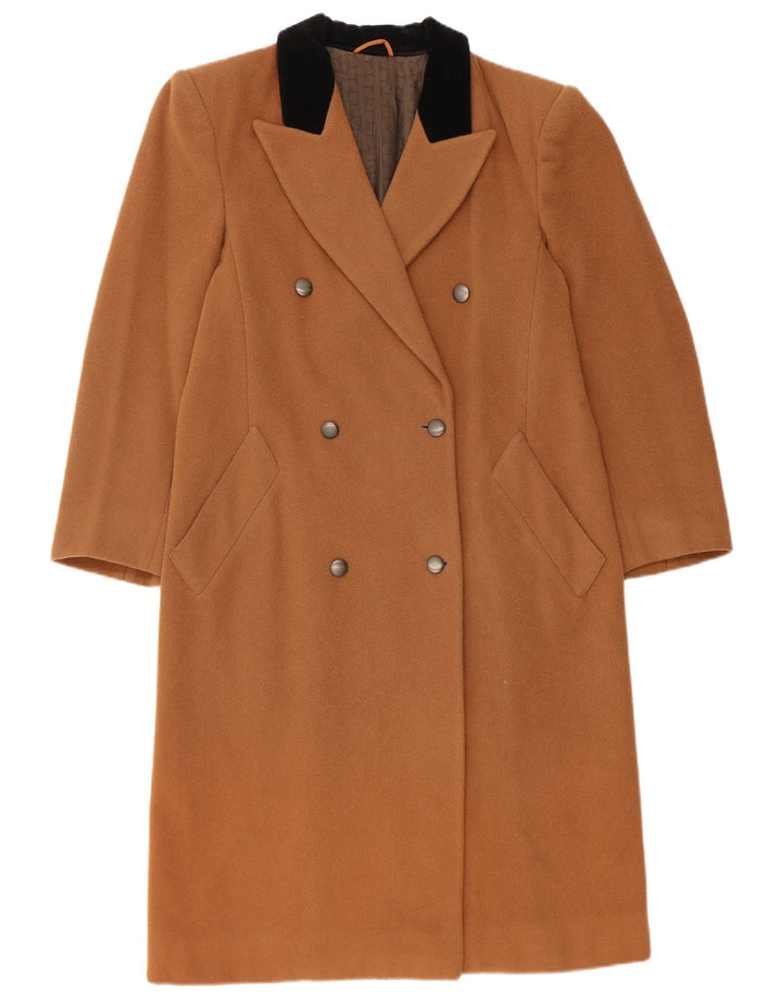 Penny crni ženski preveliki kaput s dvorednim kopčanjem IT 40 Small Brown Wool