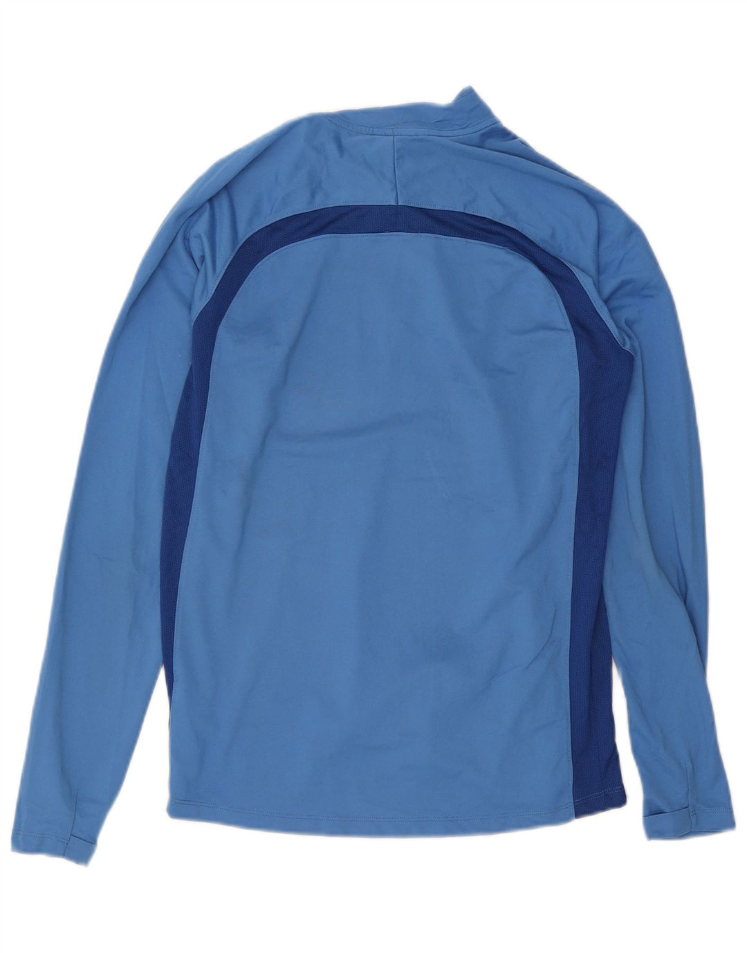 Nike Dri Fit majica s izrezom i gornjim dijelom trenirke srednje plave boje