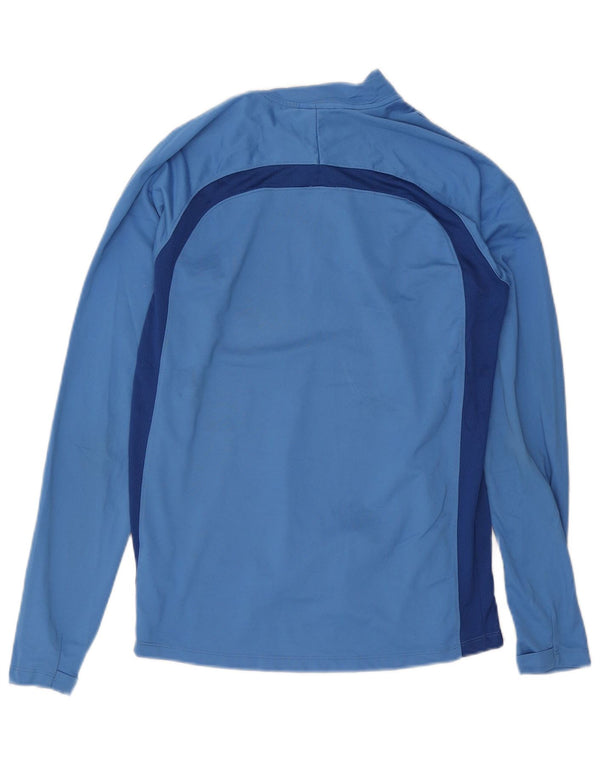 Nike Dri Fit majica s izrezom i gornjim dijelom trenirke srednje plave boje