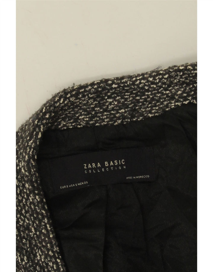 Zara ženska dugačka jakna s otvorenim sakoom UK 10 Small Grey Flected