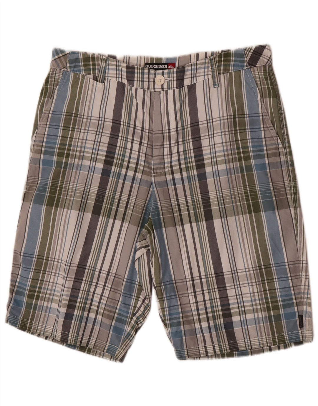 Quiksilver muške chino kratke hlače W34, pamuk, veliki raznobojni karirani komad