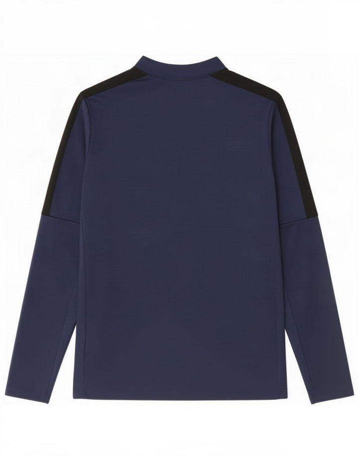Nike Boys Dri Fit Pullover Trenirka Top 6-7 Year Large tamnoplava