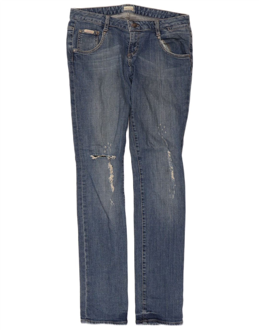 Ženske uske traperice Calvin Klein, W30 L33, plavi pamuk
