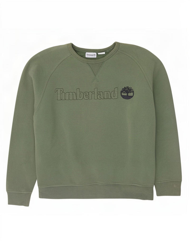 Timberland muška majica s grafičkim motivima, veliki zeleni pamuk