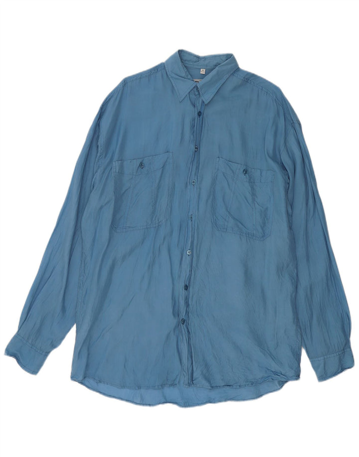 ARPINO Mens Shirt Size 39/40 Medium Blue