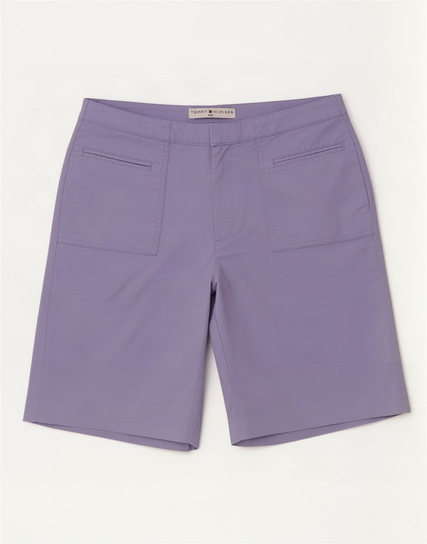 Tommy Hilfiger Ženske ležerne kratke hlače za golf US 10 Large W30 Ljubičasti pamuk