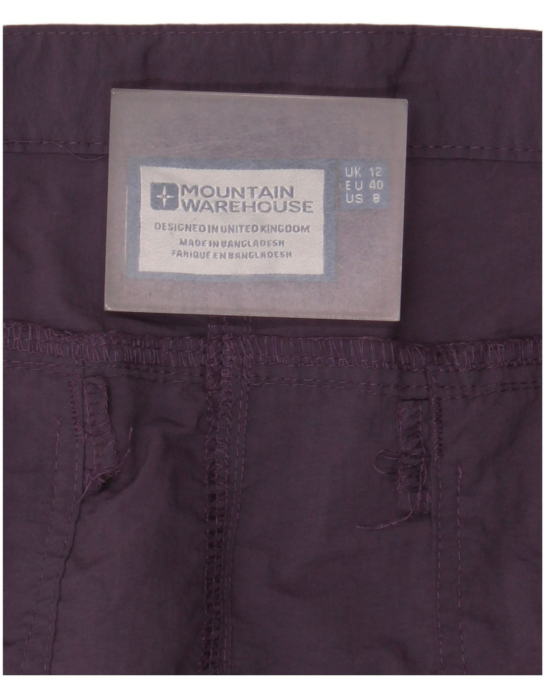 Mountain Warehouse Ženske Cargo kratke hlače UK 12 Srednje W32 Ljubičasta