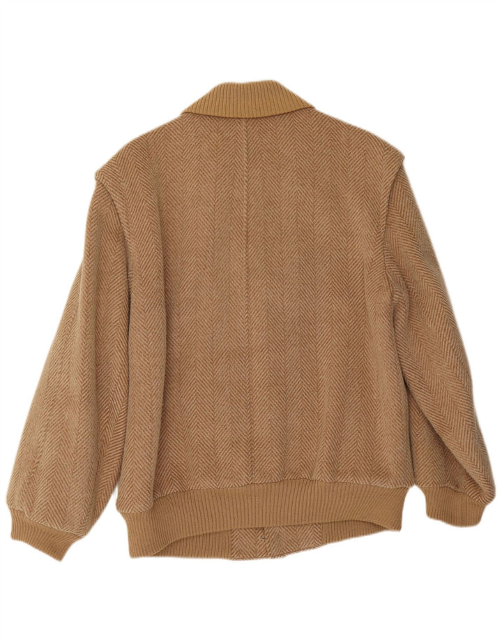 Peter Hahn muška bomber jakna IT 50 Large Beige riblja kost vuna