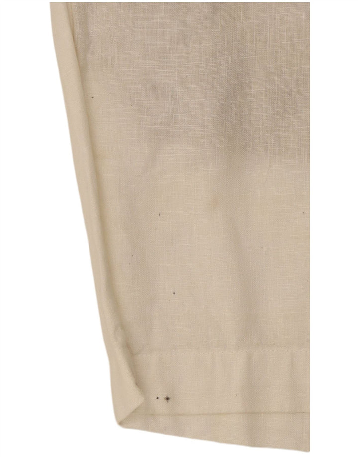 Zara ženske chino kratke hlače male W30 od bijelog lana