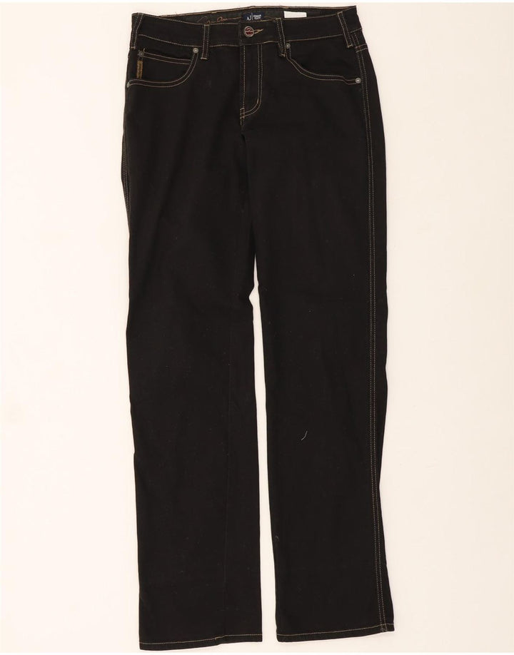 ARMANI Womens Straight Jeans W29 L34 Black Vintage Armani and Second-Hand Armani from Messina Hembry 