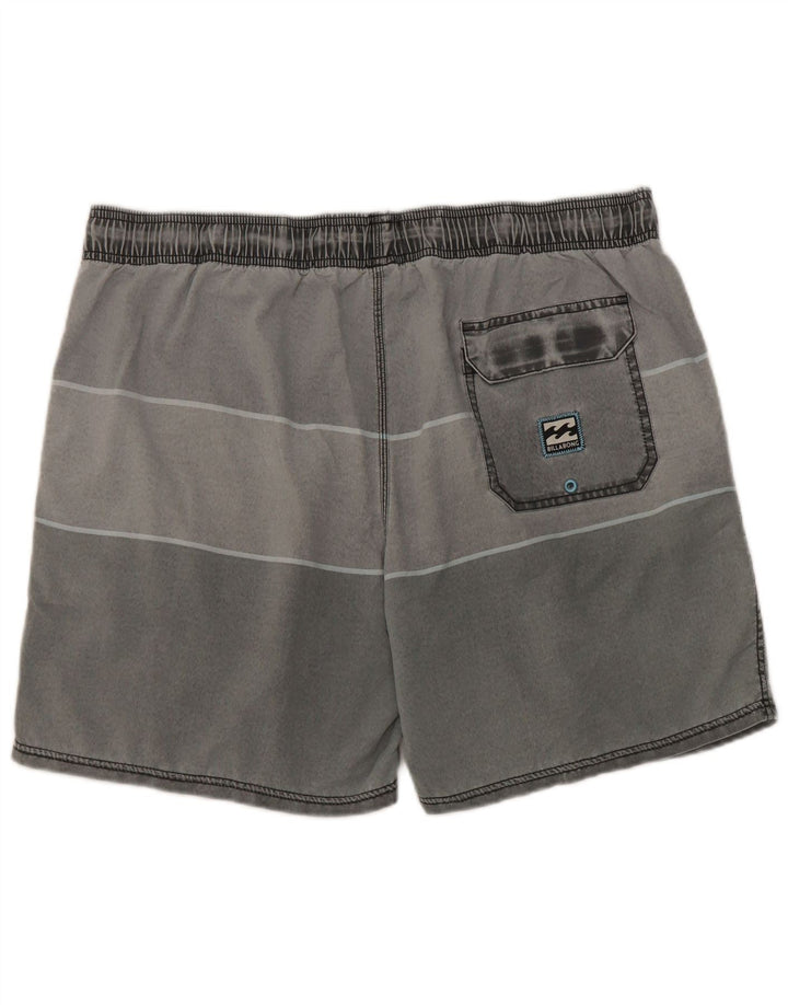 Billabong muške kratke hlače za plivanje XL sivi prugasti poliester