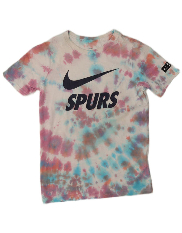 Nike Boys Dri Fit Graphic T-Shirt Top 8-9 Years Small Multicolored Tie Dye
