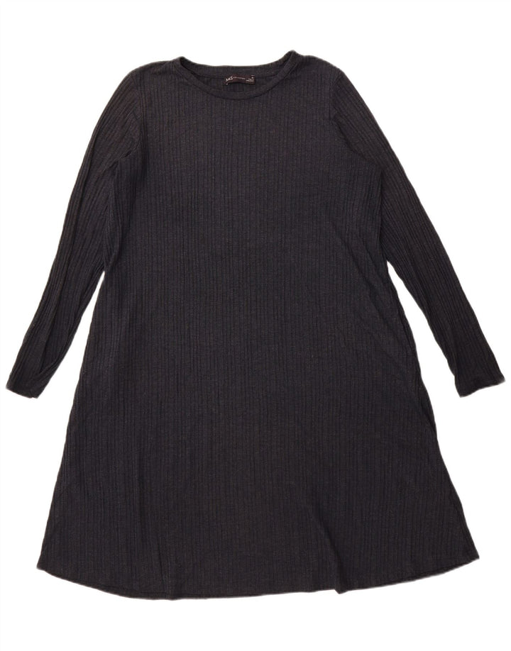 Marks & Spencer ženska haljina A-kroja UK 16 velika tamnoplava poliester