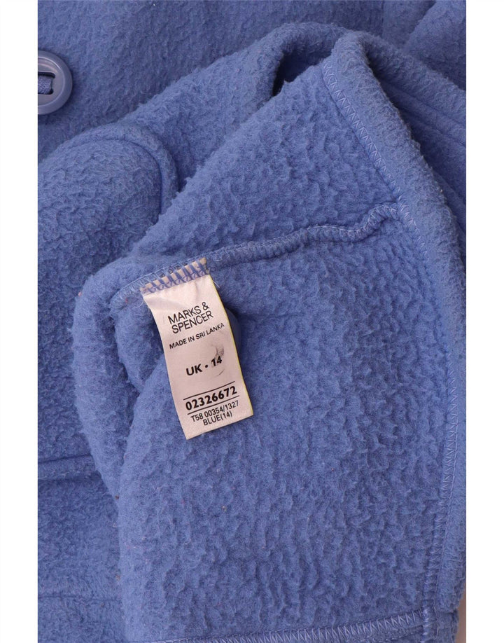 Marks & Spencer ženska jakna od flisa UK 14 veliki plavi poliester