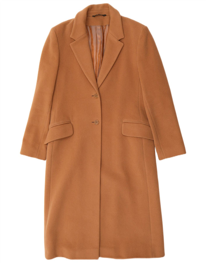 LAURA ASHLEY Ženski kaput UK 14 Velika smeđa djevičanska vuna