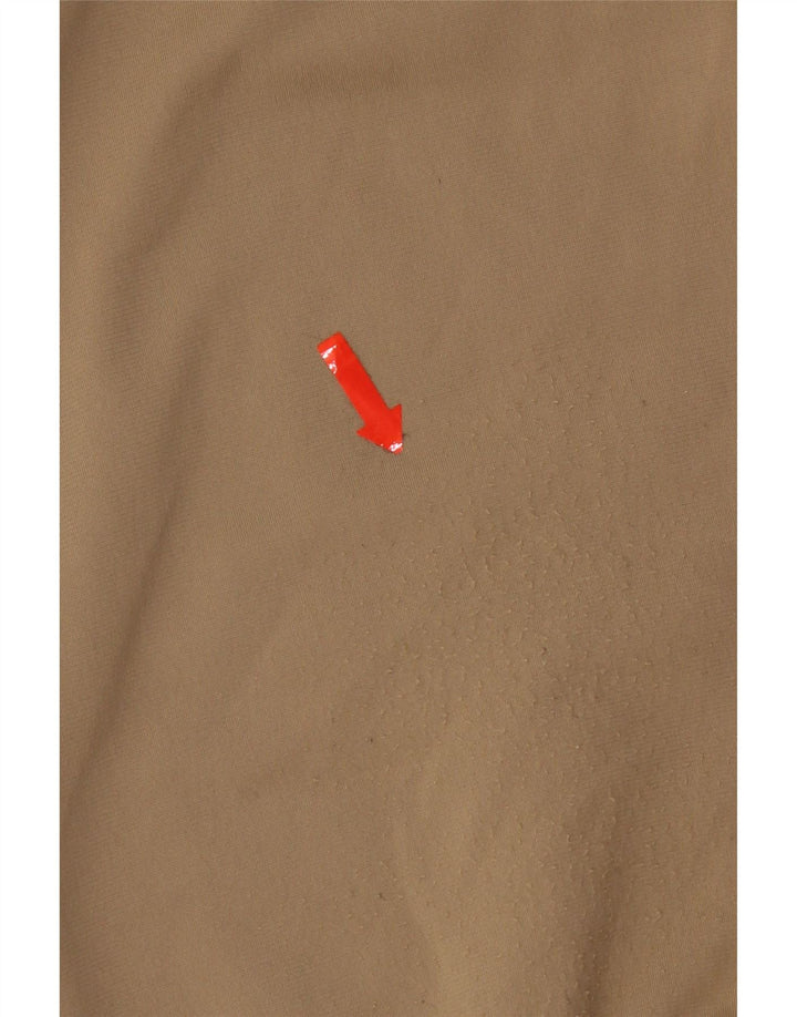 Nike muška majica s izrezom s patentnim zatvaračem Mali bež poliester