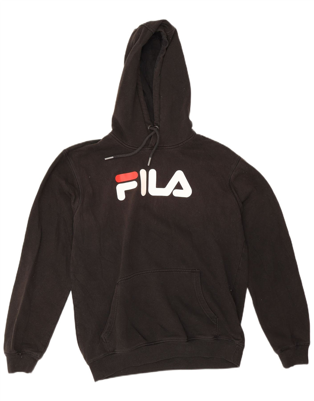Fila muška majica s kapuljačom srednje veličine, crni pamuk