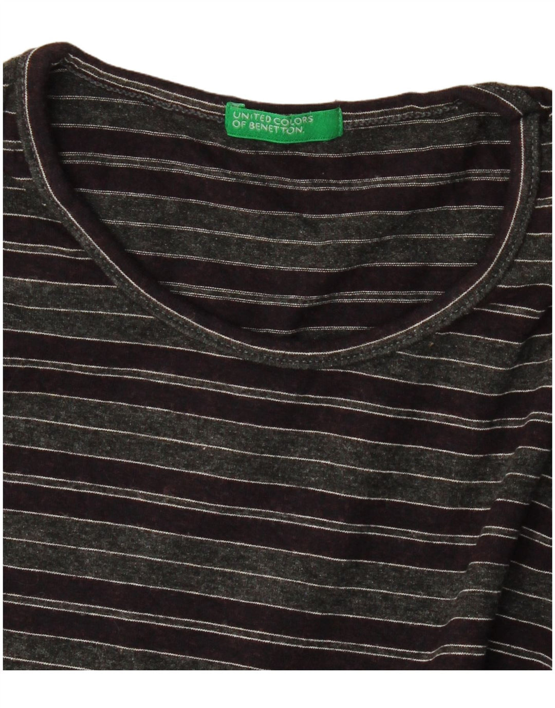 BENETTON Ženska majica dugih rukava UK 8 na male sive pruge