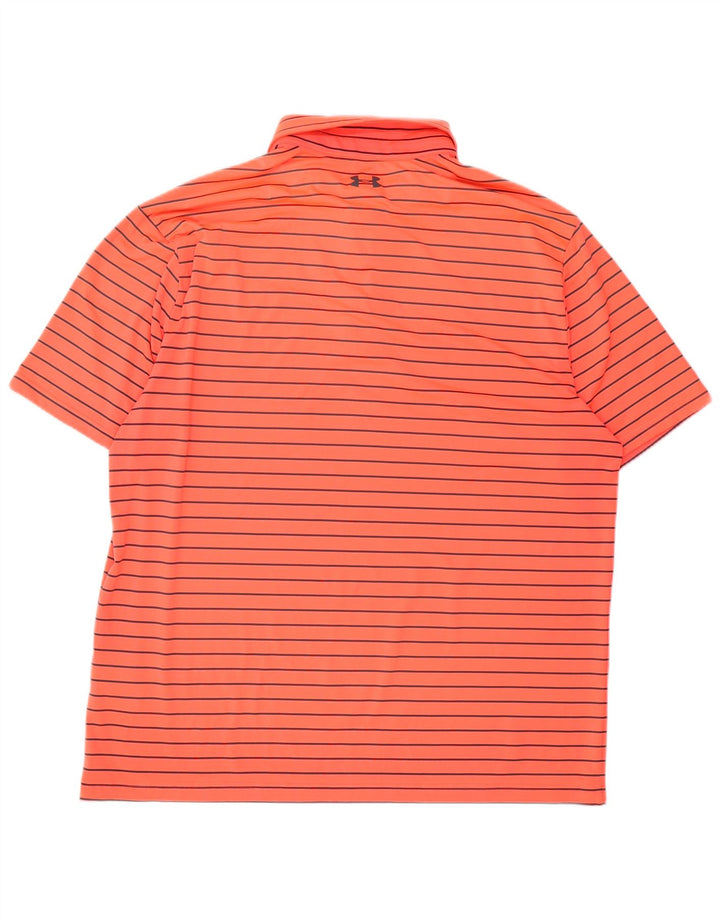 Under Armour muška polo majica XL narančasti poliester na pruge
