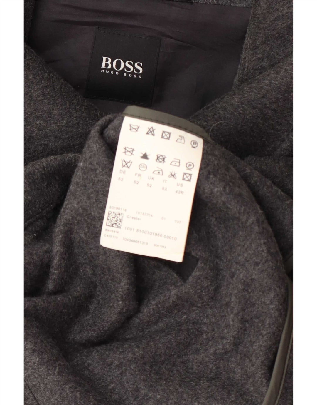 Hugo Boss muški kaput IT 52 XL siva vuna