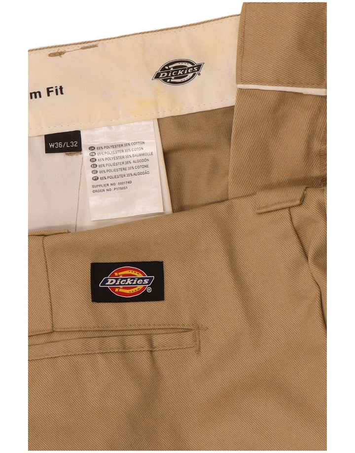 Dickies muške uske chino hlače W36 L32 bež poliester